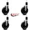 Service Caster 6'' Phenolic Wheel Swivel 1-3/4'' Expanding Stem Caster Set, 4PK SCC-EX20S615-PHS-134-4 - alternate 3